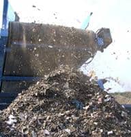 Clarification on the landfill tax and fines was published today. Picture show the Max X Tract density separator in action